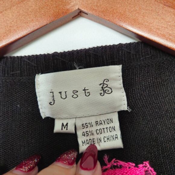 Just B Hand Beaded Sequined Vintage Cardigan Sweater sz‎ M - Picture 5 of 7